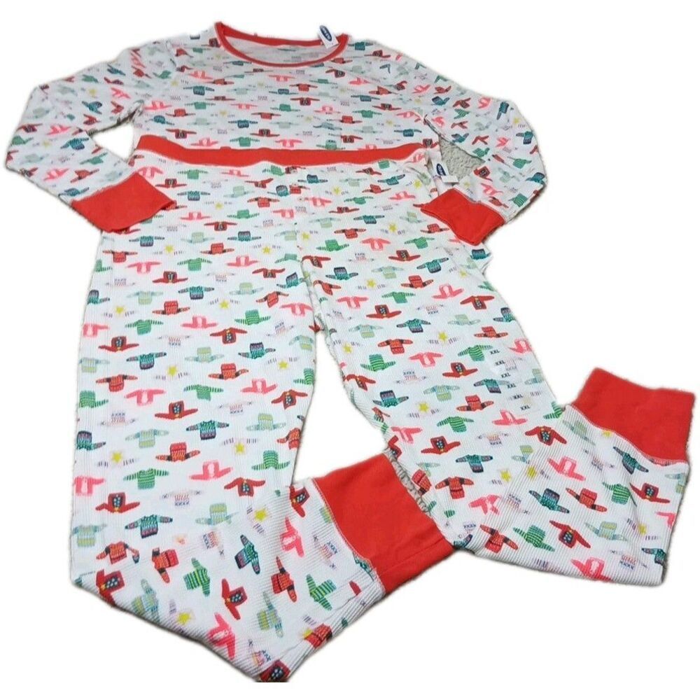 NWT Old Navy Women's XXL Pajama Set Waffle Knit Sweater Print PJs 2XL Holiday - Picture 2 of 9